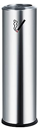 Wand-Aschenbecher. Stehender Aschenbecher aus Edelstahl, Zigarettenstummelpfosten for die Terrasse, hoher Aschenbecher for den Außenbereich, Entsorgung von Zigarettenstummeln, kommerzieller Aschenbech
