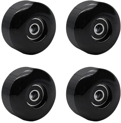 MiOYOOW Ruote per Skateboard, 4 Pezzi Ruota per Longboard con Cuscinetti Ruote, Rotelle per Skateboard di Ricambio 95A 52mm