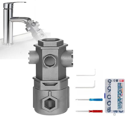 PBFELY 16-in-1-Schraubenschlüssel-Werkzeug-Set für Wasserhahn, 2025 mit nützlichen Gadgets, 16-in-1-Multifunktionsschlüssel-Werkzeug-Set, eine breite Palette von Wasserhähnen für Badezimmer und Küche