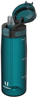 Super Sparrow Borraccia - 750ml - TouchSip Sportiva Bottiglia - Tritan Senza BPA, a Prova di Perdite - Borracce con Cannuccia Ideale per Scuola e Sport