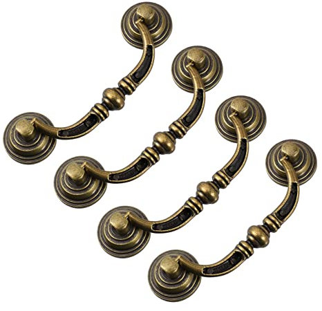 DIYEAH Pomelli Vintage per Cassetti per Armadi in Stile -Americano Accessori per Durevoli 4 Pezzi per Cucina e Comodini