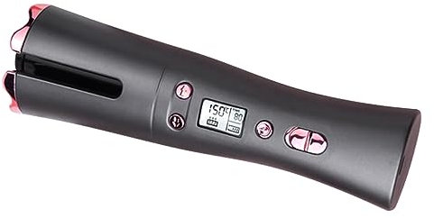 SAFIGLE Temperature Curling Rod Auto Hair Styling Tool LCD Display Portable Curling Wand for Home Use Timer Setting