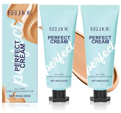 2Pcs Bein Make Up Wasserfest Body Coverage Perfector Körper Make Up Wasserfest Besenreiser Abdecken All Over Complexion Perfector Wasserdicht langlebig Bein und Körper Narbe Abdeckung Make-up (Natur)