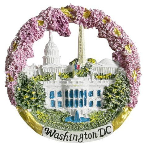 Washington D.C. USA - Imán para nevera, recuerdo turístico, decoración 3D creativa