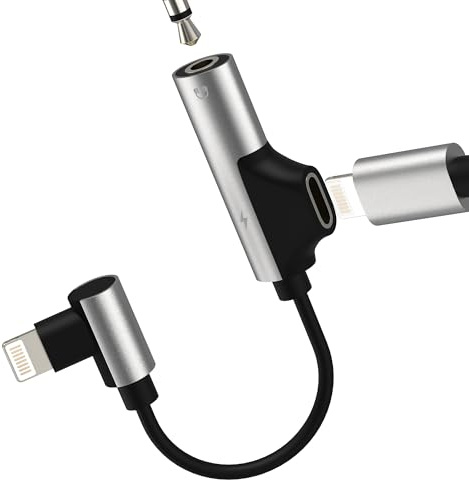 Lightning to 3.5mm Headphone Jack Adapter AUX Cable Audio for Apple for iPhone 14 13 12 Pro Max Charger Splitter Connector Adaptor Earphone for iPad Car Converter Port Dongle Accessories MFI Certified
