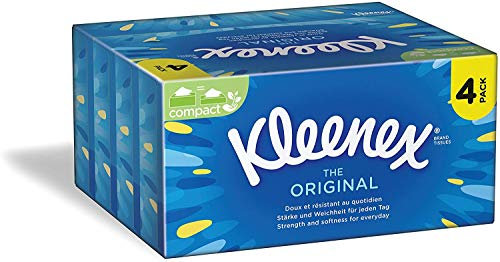 Kleenex Original Tissues Box x 4