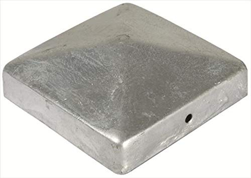 Pfostenkappe Zaunkappe Abdeckkappe Pyramide verzinkt 91 x 91 mm (8)