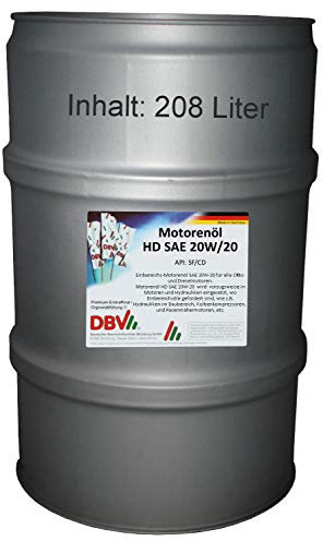 Motorenöl HD SAE 20W/20 208-Liter-Fass