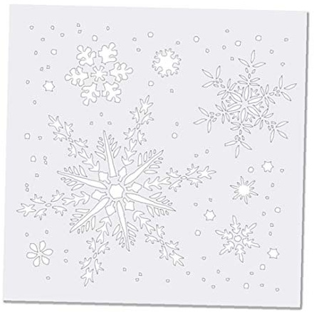 Zonfer Weihnachtsschneeflo Stencil Schablone, Schneeflocke Stencils Malerei Crafts Stencils, Weihnachten Schneeflocke Art Zeichnung Sprühen