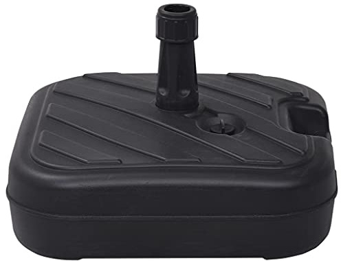 KTHLBRH (Fast Delivery) Patio Umbrella Base Table Umbrella Stand Base Outdoor Market Umbrella Holder for Deck, Lawn, Garden, Pool Umbrella Base Sand/Water Filled 6.3 gal Black