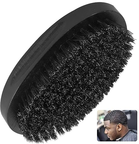 360 Curved Medium Wave Brush with Firm Boar Bristles for Cultivating Waves, Wolfing and Beards - Great Gift for Men