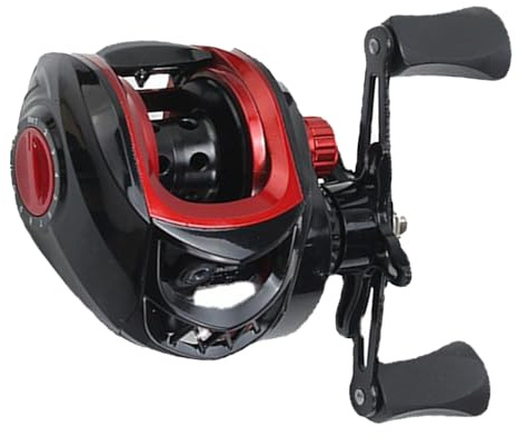Baitcasting rulle, 290 ml ultralätt, metall långt gjutet kraftfull betcaster fiskerulle, 7,2:1 växelförhållande, 8 kg bromskraft, för saltvatten sötvatten isfiske havsfiske