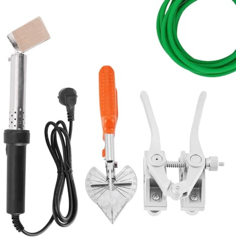 HLGKBY PU-Rundriemenschweißmaschine, Antriebsriemenverbinder-Heißschmelzmaschine, 150-W-Rundriemenschweiß-Verbindungsmaschine, Klemme + Schere + Lötkolben für Keilriemen, fünfeckige Riemen,