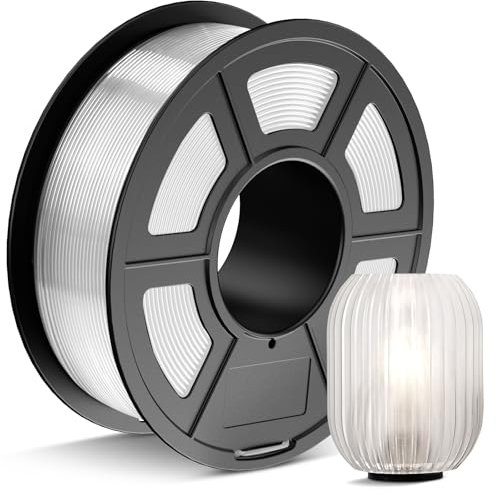 JAYO PETG Filament 1.75mm Transparent 1.1KG, PETG Starke Zähigkeit 3D Drucker Filament, Maßgenauigkeit +/- 0.02 mm, 1.1kg Spule(2.4lbs) für die meisten FDM 3D Drucker