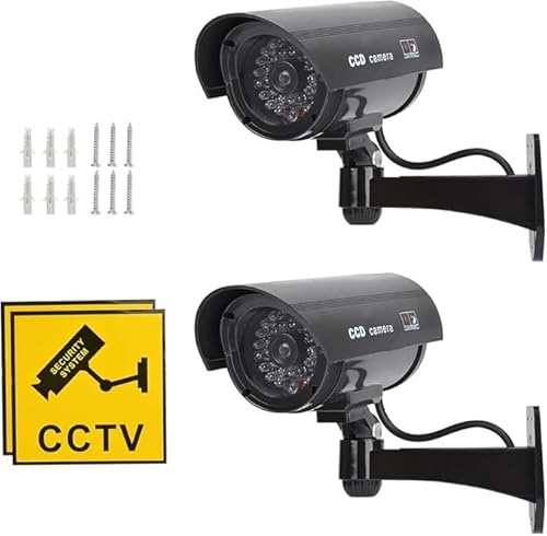 Überwachungskamera Dummy Attrappe Wand YMPA UEK-SD (2, schwarz)