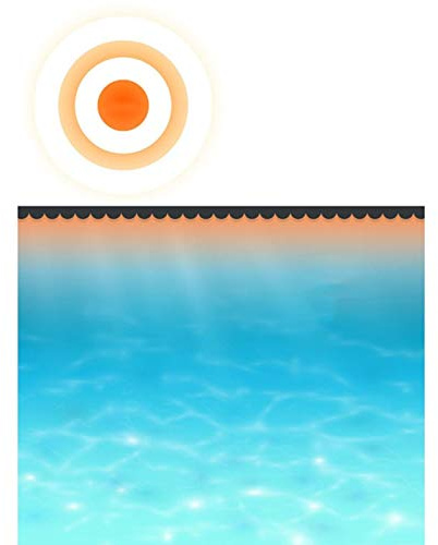 Tidyard Couverture de Piscine Noir 549 x 274 cm PE, Couverture Solaire Amovible pour Piscine, Bâche de Protection Piscine, Film Solaire de Piscine Flottant