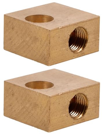 TOGEVAL 2 Piezas Micro de Coche Uds Racores de Freno de Cobre Conector para Sistemas de Transmisión y Frenado Repuesto para Reparación y Mejora Segura del Vehículo
