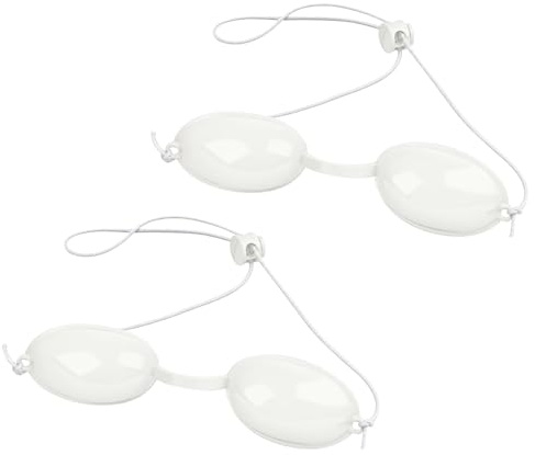 LOPHE Skyddsglasögon, 2 st infraröda glasögon, säkerhetsglasögon, för röd lju, bron, skönhetsklinik, vit