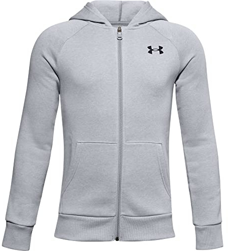 Under Armour Pojkens Rival långärmad skjorta i bomull med hel dragkedja