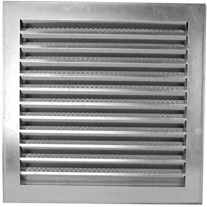 Vonlis - Rejilla de ventilación metálica (300 x 300 mm, galvanizada)