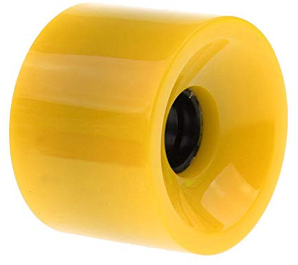 Inzopo 70 mm x 51 mm strapazierfähiges Pro Blank Skateboard PU Rollen Longboard Mini Cruiser Rad - Gelb