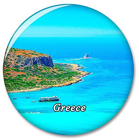 Griechenland Kreta Kühlschrankmagnet Dekorativer Magnet Touristische Stadt Reise Souvenir Sammlung Geschenk Starker Kühlschrank Aufkleber