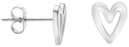 SOFIA MILANI - Damen Ohrringe 925 Silber - Herzen Ohrstecker - E1197