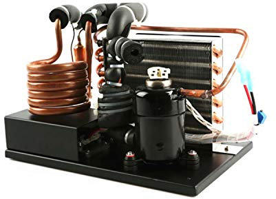 jingingy Micro DC Air Conditioner Small Cooling System Liquid DC12V 106-360W System, Portable E-Copper Coil Chiller R134A Miniature Water Cycling for Space, Multi-colored