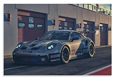 Poster Porsche 911 GT3, dekoratives Gemälde, Leinwand, Wandkunst, Wohnzimmer, Schlafzimmer, 50 x 75 cm
