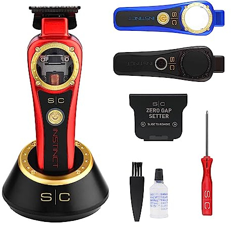 Professional Man Stylecraft Instinct Trimmer Gamma Più, Hårklippare Vektormotor och elektroniskt styrda par, 180 Mins Autonomi, Justerbar blad 0 Gap, 3 höljen