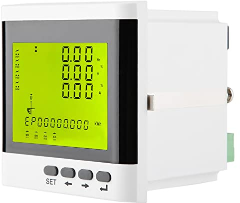 Compteur d'électricité Programmable triphasé Multifonction, Ampèremètre Numérique à LED, Voltmètre, 12 X 11 X 10, Compteur D'énergie triphasé, WiFi, équipement de Mesure de Pince triphasé