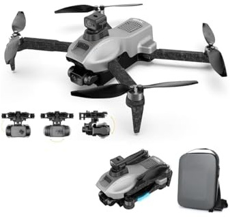 LUXWALLET Nocchi Fly-High – 5 Ghz WiFi GPS Drone - Laser Obstacle Avoidance - 3 Axis Gimbal Drone – 4K Camera Drone- Borstelloze Motor – Return To Home - Zilver