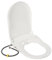 D-Shape Bidet Toilet Seat with Non Electric Self Cleaning Dual Nozzles Separated Rear & Feminine Natural Water Spray System PP White