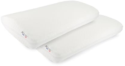 PERCKO - Lot de 2 Oreillers Universels - Soutien Cervical Optimal et Confort - Mémoire de Forme - Hypoallergénique - Fabrication Française - 60x40 cm - Blanc