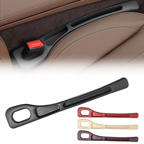 Aufbewahrungsbox für Autositze, 2024 Neuest Autositz Gap Organizer Storage Box, Universal Lückenfüller Organizer für Kleinigkeiten Handys (Schwarz, 1 Stück)