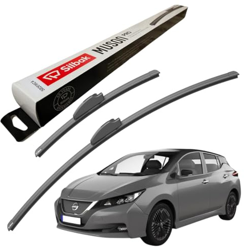 Silbak Windscreen Wipers, for NISSAN LEAF (2018 ONWARDS) Wiper Blades, 650mm/400mm