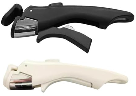 VEAREAR Mango extraíble para ollas y sartenes, 1 paquete de mango desmontable universal de repuesto para todos los utensilios de cocina (beige, blanco + negro)