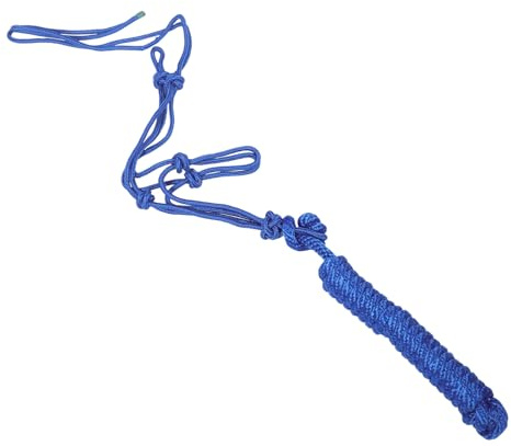 Mikinona Blaues Pferdehalfter Geflochten Stabiles Trainingshalfter Tragbares Sicheres Halfter für Pferde Langlebiges Zubehör für und Reiten