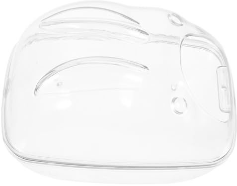 TOYZFRIENDY Hamster Sandbad aus Robustem Acryl Transparent Kratzfest und Langlebig Kleines Sandbad für Hamster Rennmäuse Chinchillas Leicht zu Reinigen als Haustier badebox