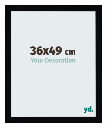 yd. Puzzlerahmen 36x49 Schwarz Hochglanz - Holz rahmen Mura | Your Decoration, Geeignet für Puzzles mit 500-1000 Teilen, Antireflex-Acrylglas aus Kunststoff , Wandmontage, Made in Holland