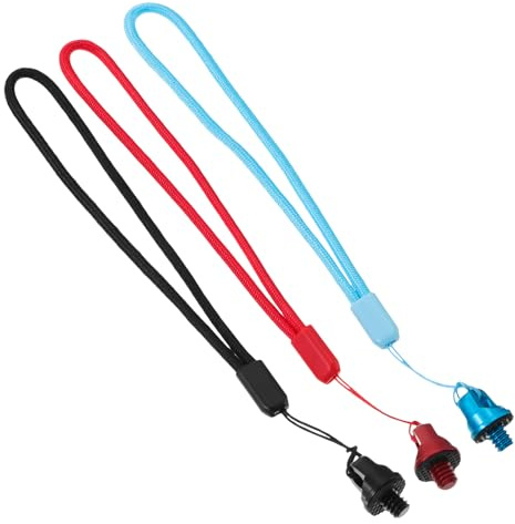 IWOWHERO Dragonne en Nylon Design Amovible et Installation Facile 3pcs Lanière Poignet pour Caméra Sportive pour Selfie Stick en Bureau ou École