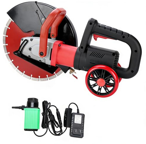 4200 W, Elektrische Betonsäge, 220 V, mit Wasserschlauch, ideal zum Schneiden von Granit, Stein und Ziegeln, Schnitttiefe 133 mm, mit Wasserpumpe