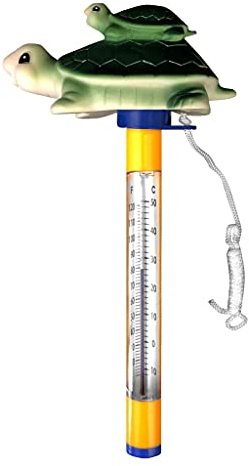 well2wellness® Poolthermometer Schwimmbad Thermometer Schildkröte