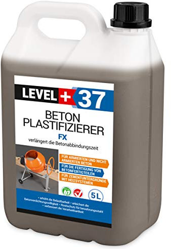 5L Plastifizierer Beton Zusatzmittel Betonverflüssiger Estrich Verzögerer RM37