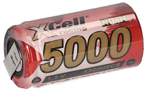 SUB-C Batería celda 5000 mAh 1,2 V NIMH de alto rendimiento con soldadura U