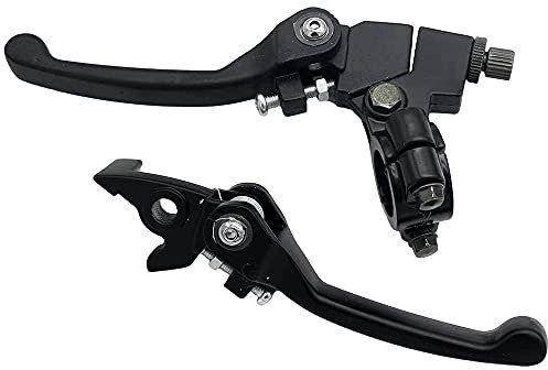 ANCLLO Leva freno frizione in alluminio pieghevole nera per manubrio 22mm 110cc 125cc 140cc TTR 125cc SSR Xmotos Apollo 125 Pit Dirt Bike Motorcycle