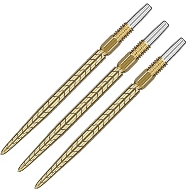 TARGET Darts Swiss Point Dart-poäng, RVE (3-pack uppsättning tips) 26 mm/30 mm/35 mm/40 mm – guld/silver/svart | ändra dartpoäng, schweiziska stormpoäng, professionella darttillbehör