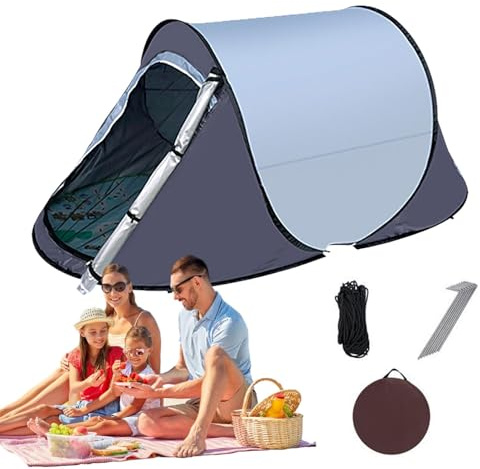 Zuntsutock 210d Oxford Outdoor Stoff Test Pop-Up-Pop-Up Zelle für Camping, Pop-Up Camping Tent-Lortable Zelt, 1 bis 2 Personen | Fiberglas