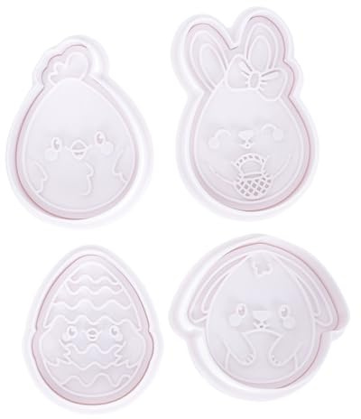 UKCOCO 8pezzi Stampo Per Biscotti Silicone Di Formine Decorazione Pasquale Per Torte e Dolci Per Biscotti Animali e Piccole Torte Facile Da Pulire e Rimuovere Materiale Sicuro Di
