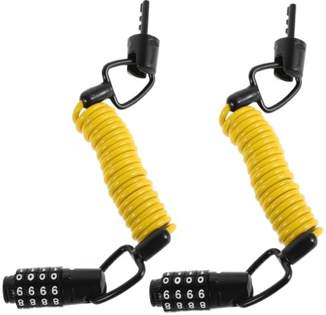 FOYTOKI Motorcycle Bicycle Security Lock High Strength Steel Cable Lock Combination for Stroller Helmet Luggage Weatherproof